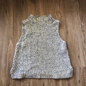Madewell chunky sleeveless mock neck